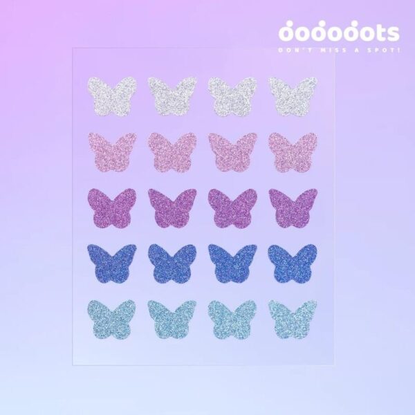 DODODOTS PATCH GLITTER BUTTERFLIES 20 UND