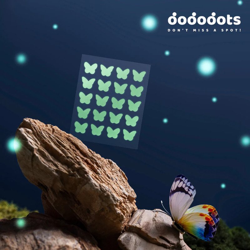DODODOTS PATCH GLOW BUTTERFLIES 20 UND - Imagen 5